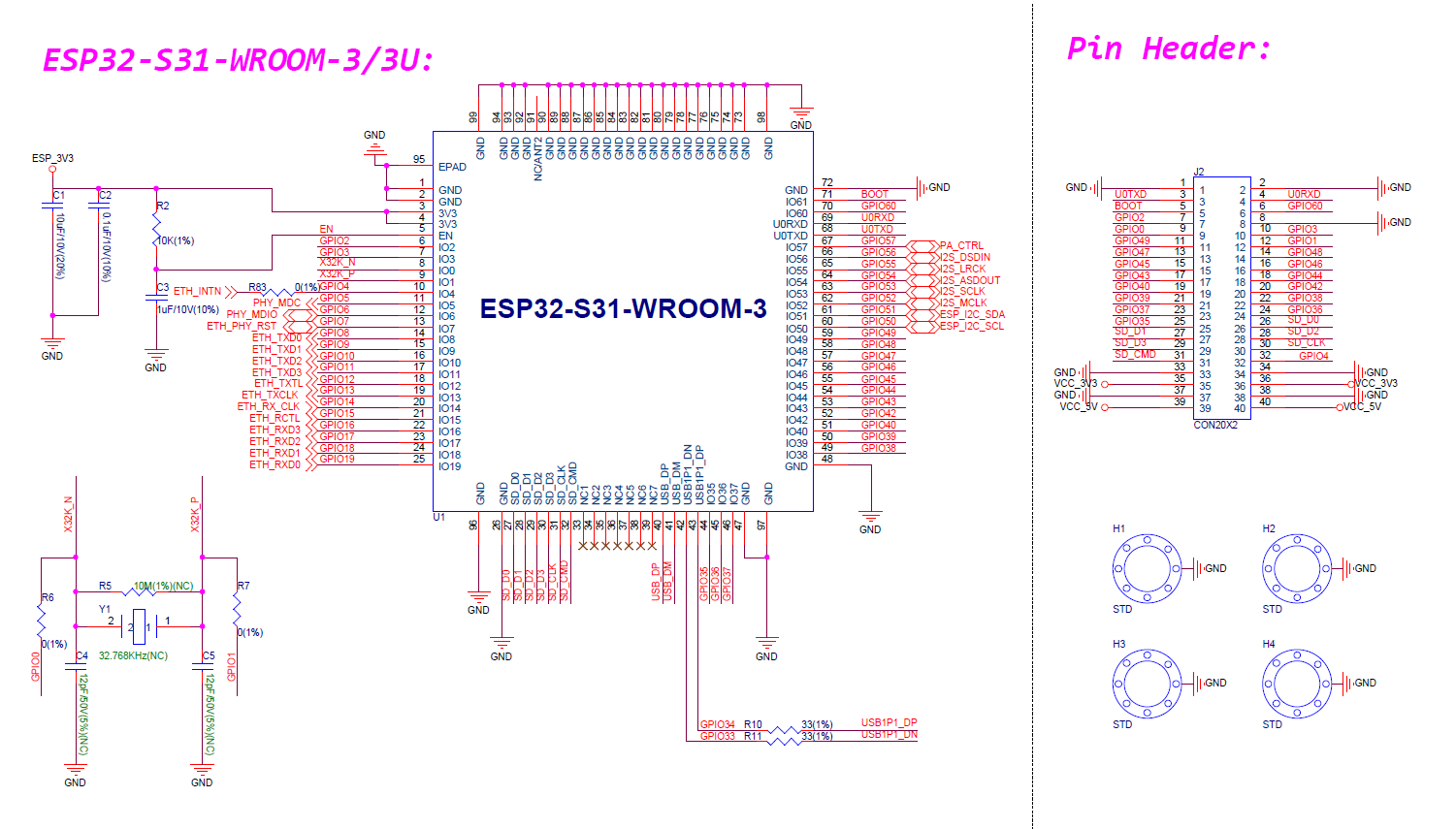ESP32-S31 核心板设计拆解